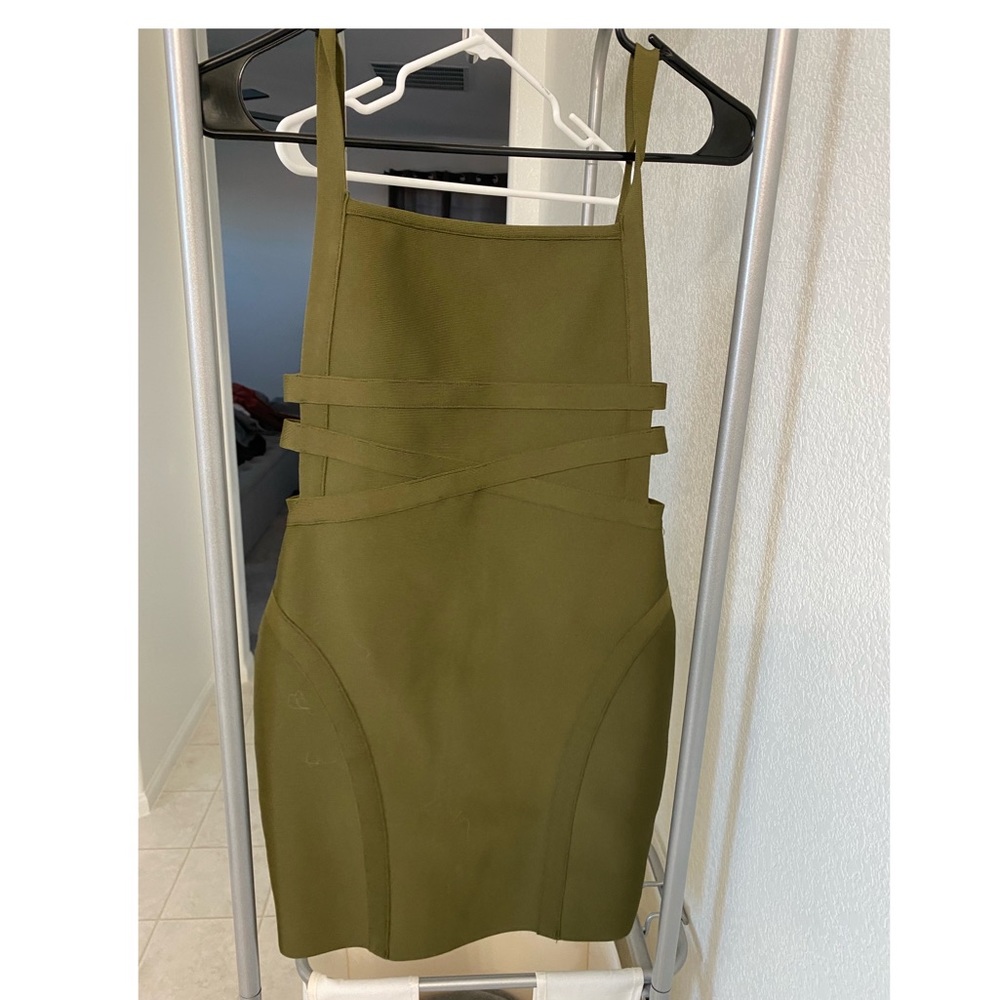 Olive green dress